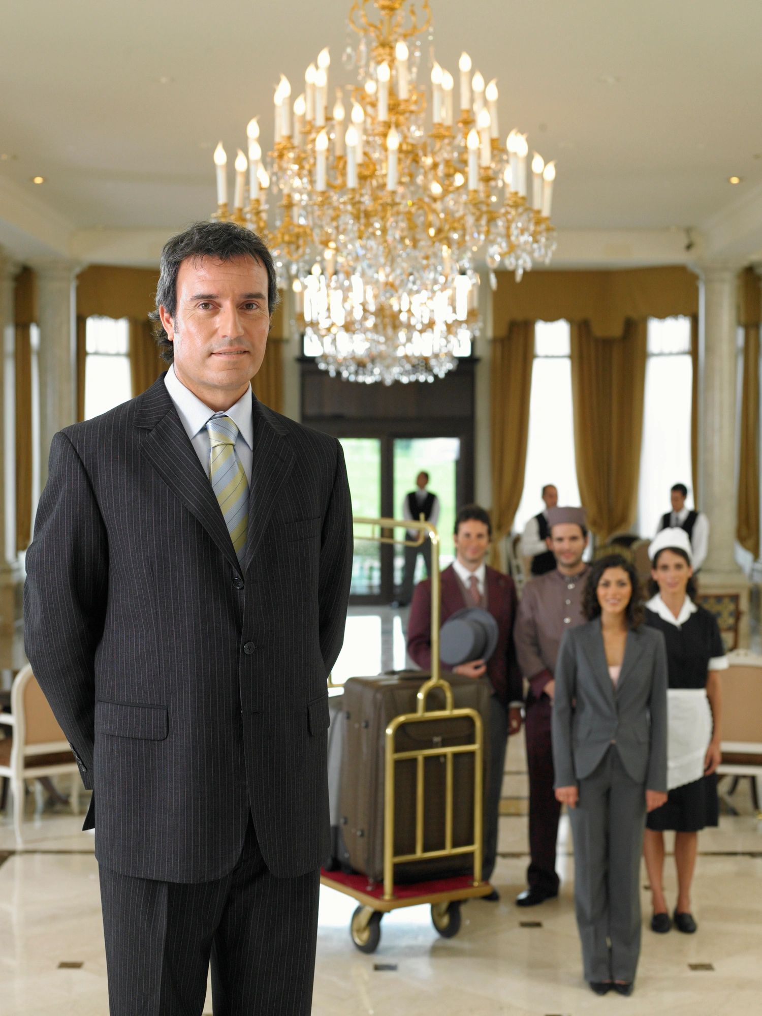 Hospitality-focused team member representing premium service